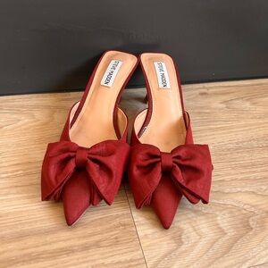 Steve Madden Red Bow Women's Shoes